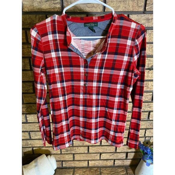 Lauren Ralph‎ Lauren Women’s 1/4 Button Flannel Top - Picture 1 of 5